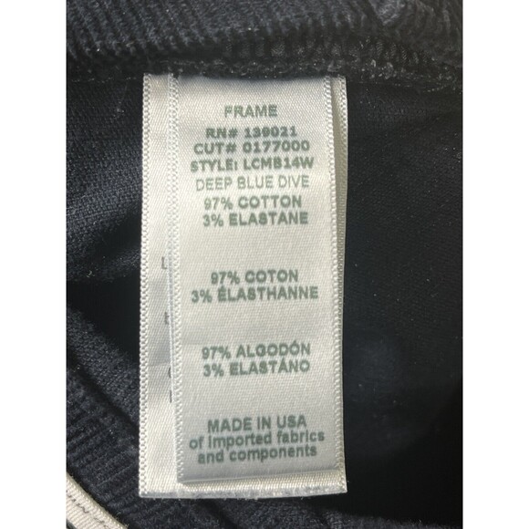 Frame Le Crop Mini Boot Corduroy Pants Women's Size 26x27 - Picture 4 of 6